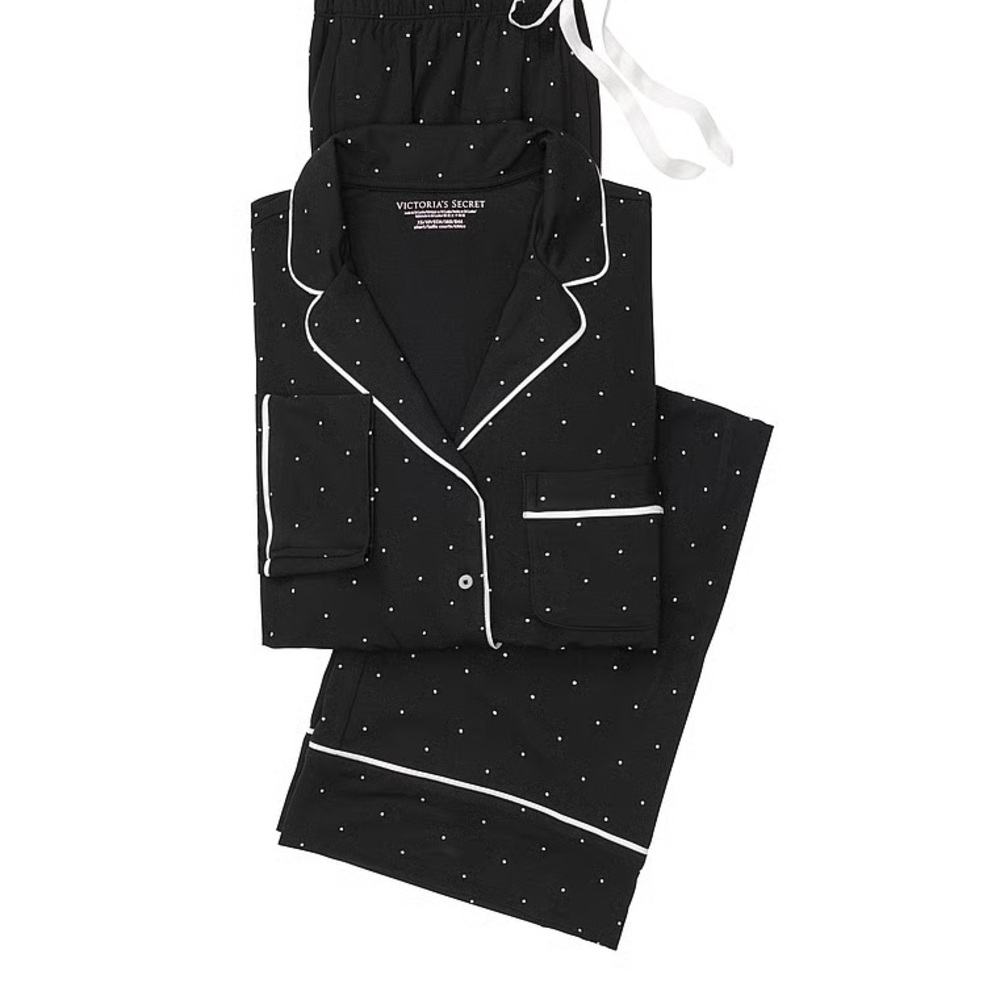 Victoria's Secret Pajama Set in Black with White Accents